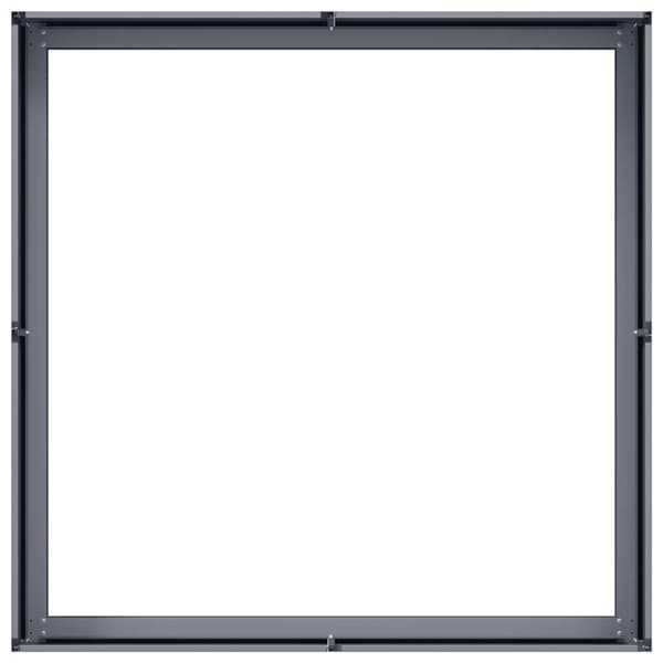 vidaXL urtepotte antracit 100x100x30 cm stål