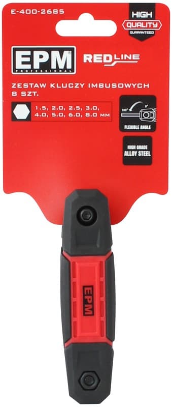 RED LINE ALUMINIUMNYCKELSATS 8 DELAR - E-400-2685