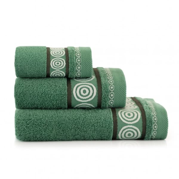Zwoltex RONDO 2 handdukar 50x90 mörkgrön