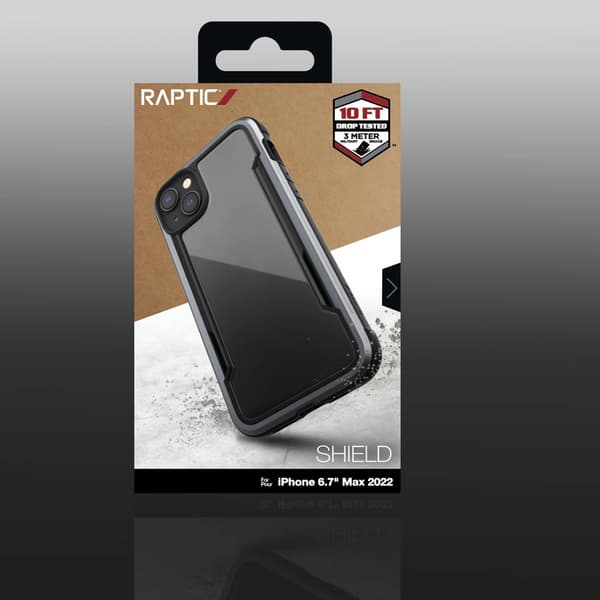 Raptic X-Doria Shield-cover til iPhone 14 Plus, pansret cover, sort