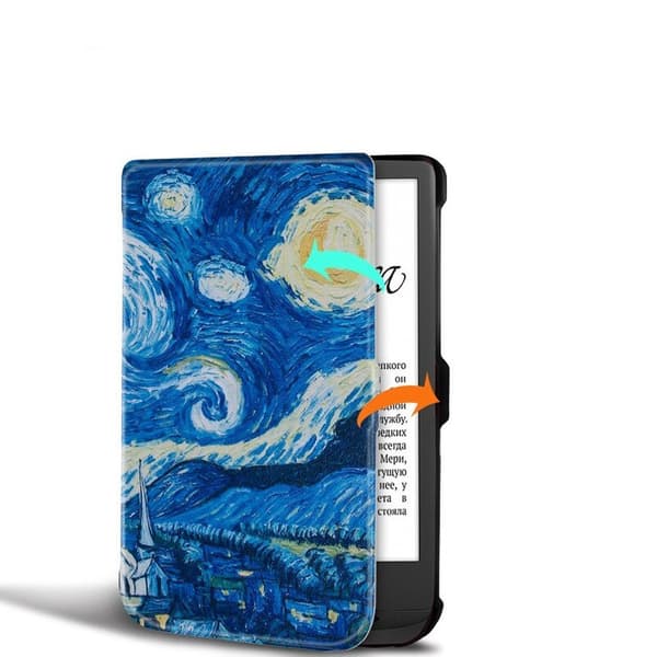 Grafisk etui til Pocketbook Touch Lux 4/5 627/616/628 (Square)