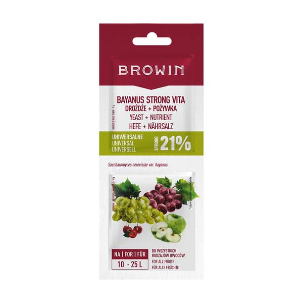 Bayanus-hiiva + yleisravinne 21 % - 17 g
