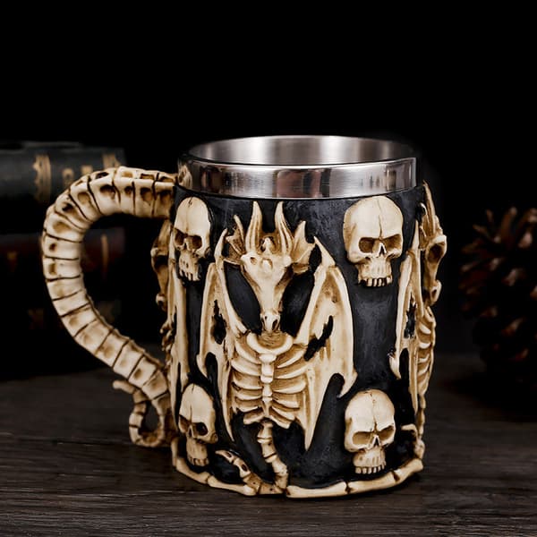Skyrim Dragon Epic Krus Rustfrit Stål 400ml