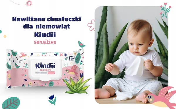 HH Kindii Sensitive blöjpåsar för spädbarn och barn 60 st. pop-up