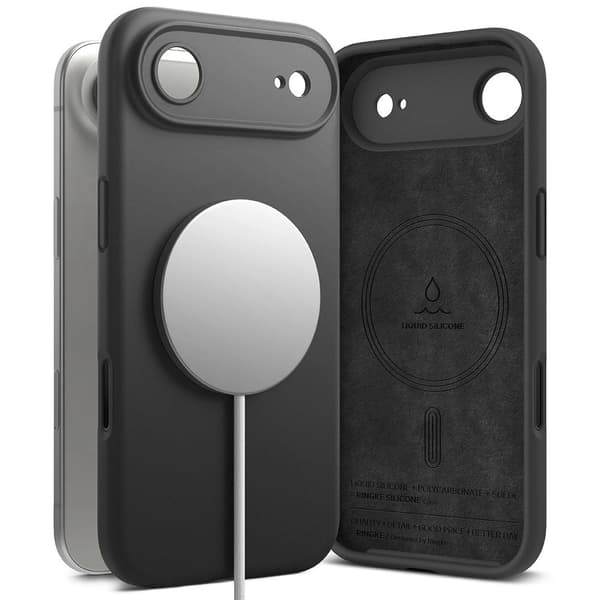 Ringke Silikone Magnetisk MagSafe Etui til iPhone 17 Air - Sort