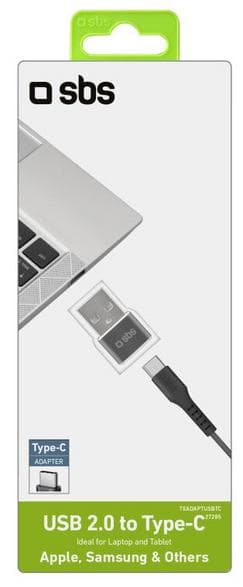 Adapteri SBS USB tyypiltään A - C (liitin - liitäntä)