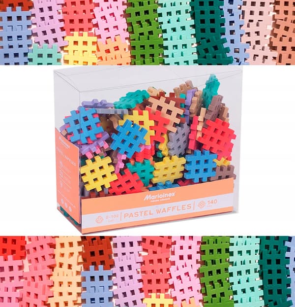 VÅFFELBLOCKS MINI PASTELLVÅFFLOR 140 st Marioinex