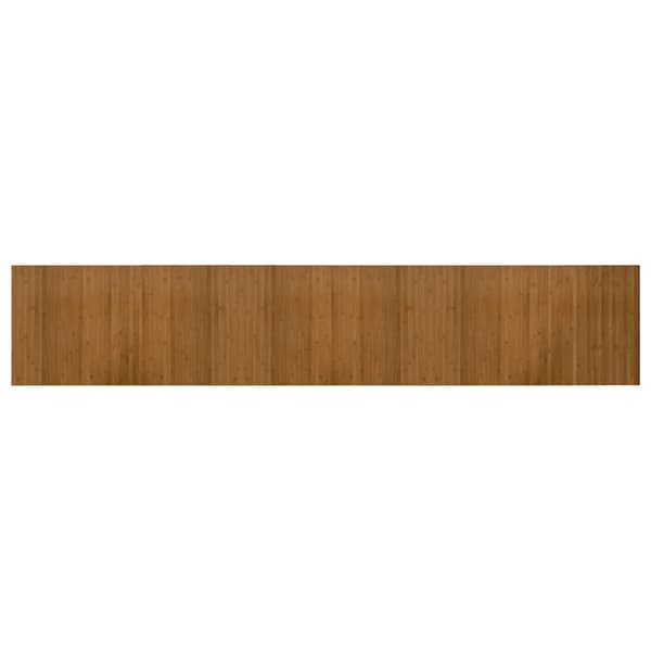 vidaXL Suorakulmainen matto, ruskea, 60x300 cm, bambu