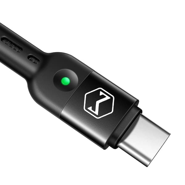 MCDODO USB-C-KABEL FJÄDERSPOLE SNABBLADDNING USB TYP C LED 2M