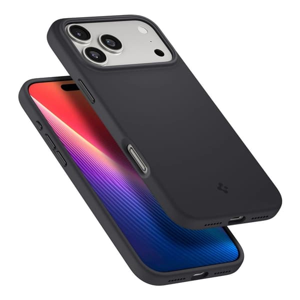 Spigen Silikone Fit MagSafe-etui til iPhone 17 Pro - Sort