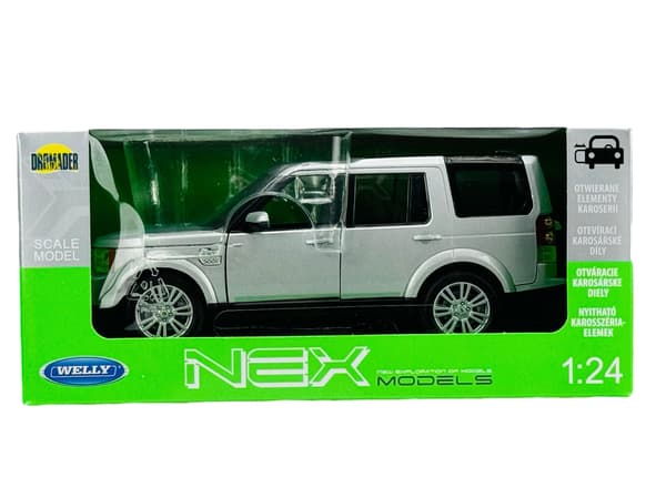 Welly Land Rover Discovery 4 silverfärgad 1:24 24008