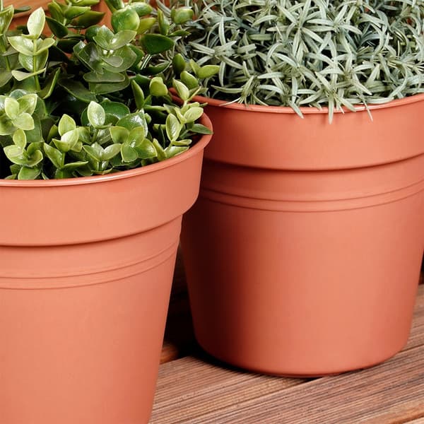 Havepotte plastik rund 17 cm 3 stk.