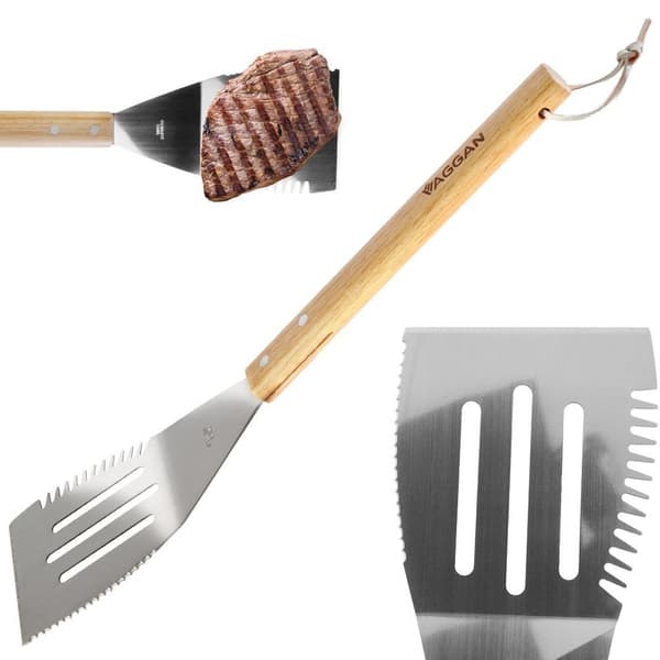 Grillspatula i stål 40,5 cm