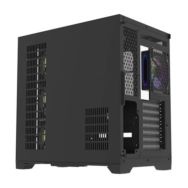Darflash FT418 PRO computerkabinet + 7 aRGB-blæsere (sort)