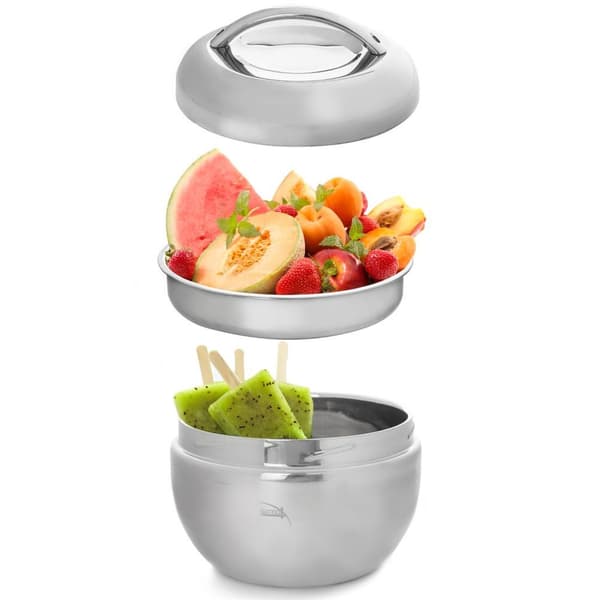 Stål frokost termos APPLE 1 liter