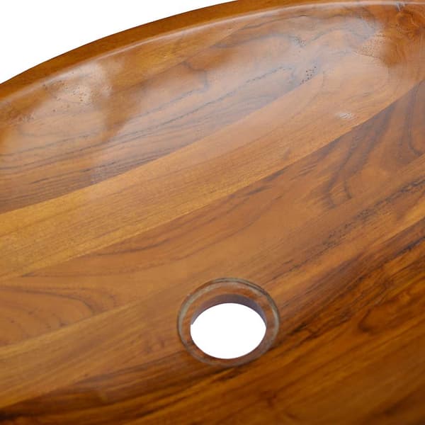 vidaXL Handfat i teak 60x40x10 cm