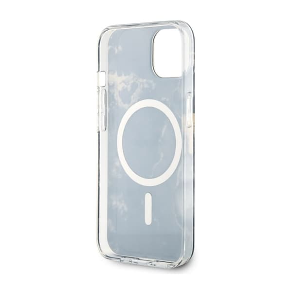 Guess Golden Marble MagSafe - iPhone 14 Plus cover (sort)