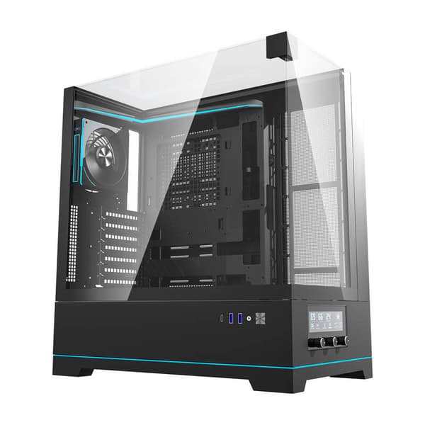 Darkflash DY450 PRO computerkabinet (sort) + 1 blæser
