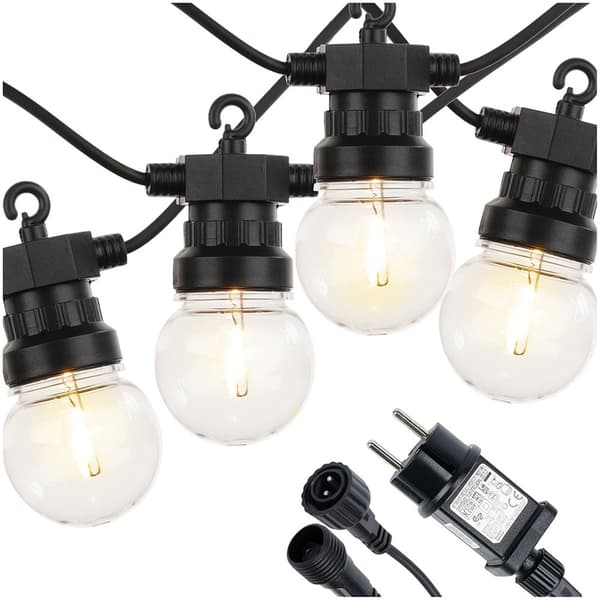 LED-puutarhagarlanda 9,5 m 20 kpl