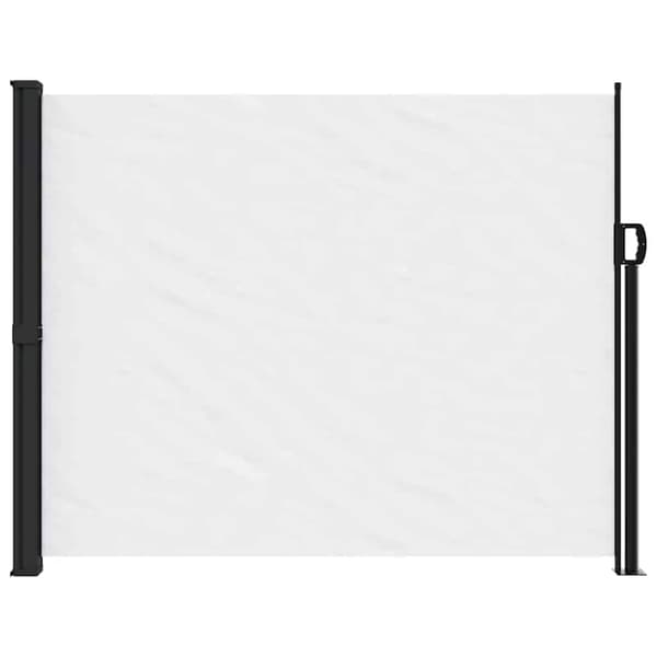 vidaXL Utdragbar sidomarkis vit 170x300 cm