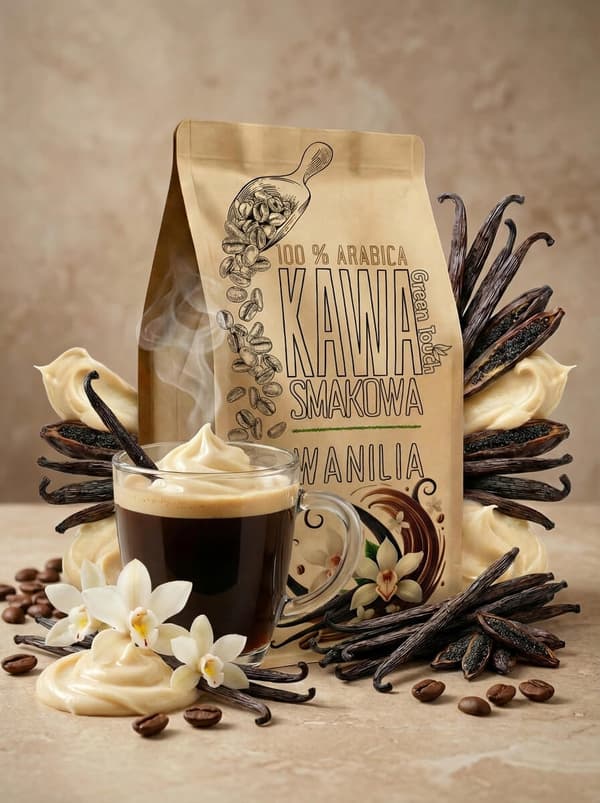 Bönkaffe smaksatt vanilj arabica 1 kg Green Touch