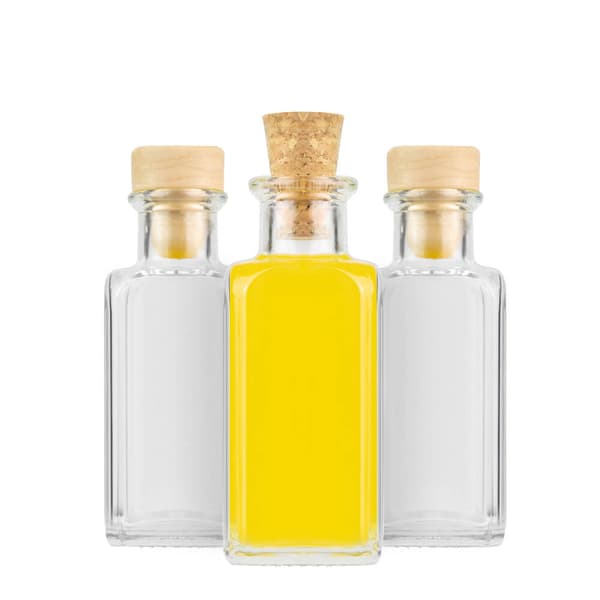 50x Antigua Quadra 100ml flaska för vodka bröllopspresentflaskor glas