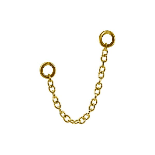Kæde - guld - D-019 50 mm