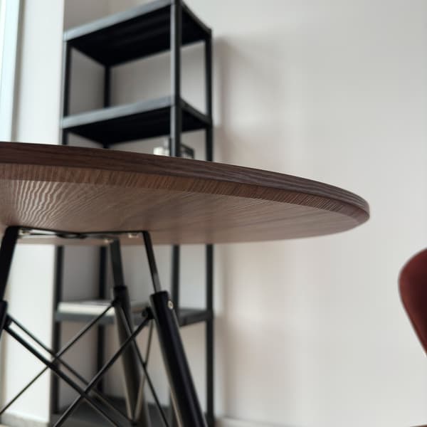PARIS BLACK DTW runt bord 80 cm ask
