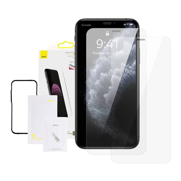 Baseus 0,3 mm hærdet glas til iPhone XS Max / 11 Pro Max (2 stk.)