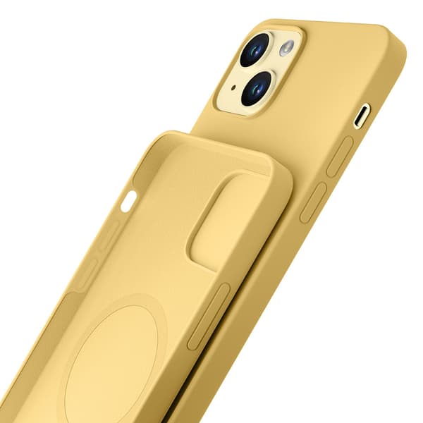 Apple iPhone 15 - 3mk Hardy Silikone MagCase Gul