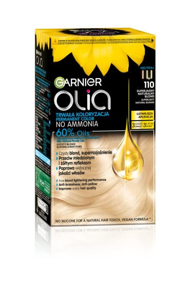 Garnier Olia Permanent håfärg 110 Överlysande naturlig blond