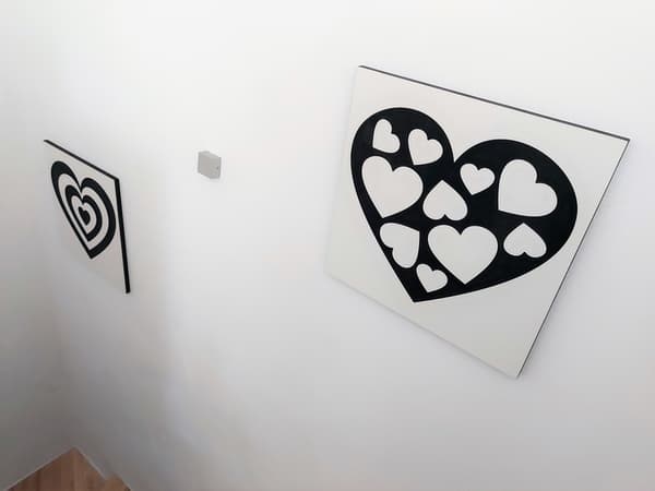 Stort hjerte til væggen - TraffiHeart Premium