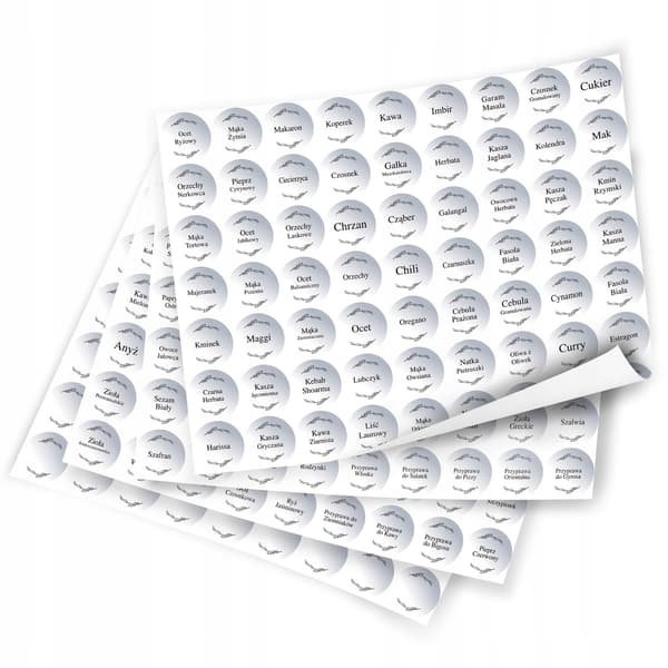 20X maustepurkki 150ML + 252 tarraa