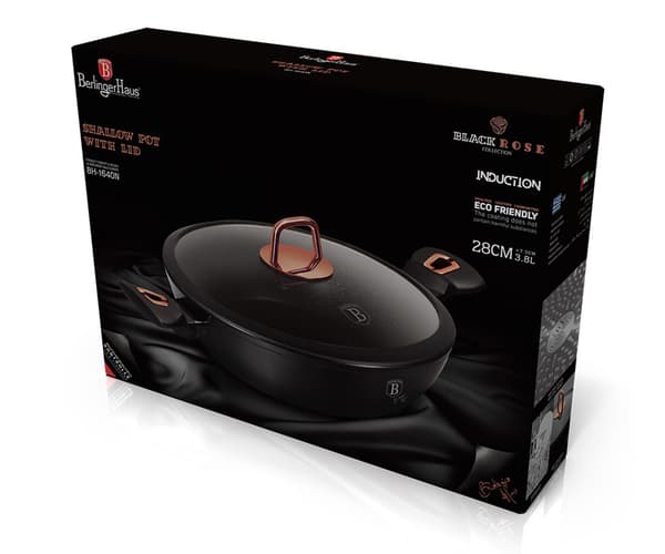 GRANITPOTTE 28cm BERLINGER HAUS BH-1640 SORT ROSA