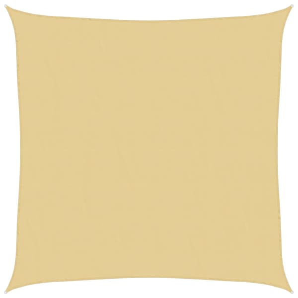 vidaXL Solskyddssegel, Sand, 3x3 m, 100 % polyester