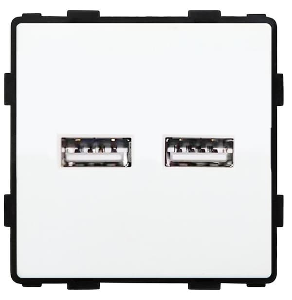 Vägguttag USB-modul 2x 3A RTX SH-system