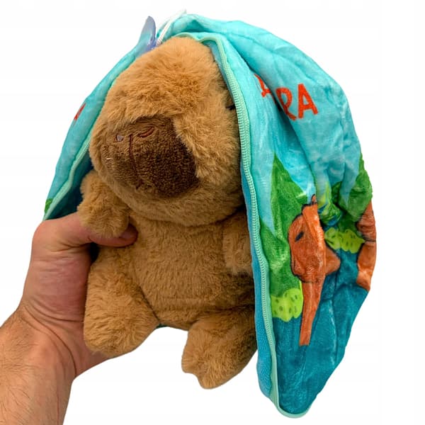 Maskot Pluschdjur Kapybara Överraskning Öron Kramdjur Plusch 20 cm