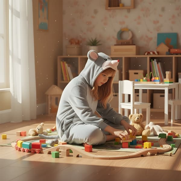 Mickey Mouse Kigurumi Pyjamas Kostume 125-135cm