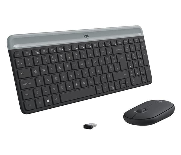 Logitech MK470 Graphite trådlöst tangentbord och musset