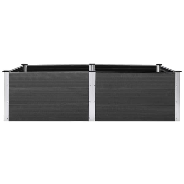vidaXL højbed 200x100x54 cm WPC grå