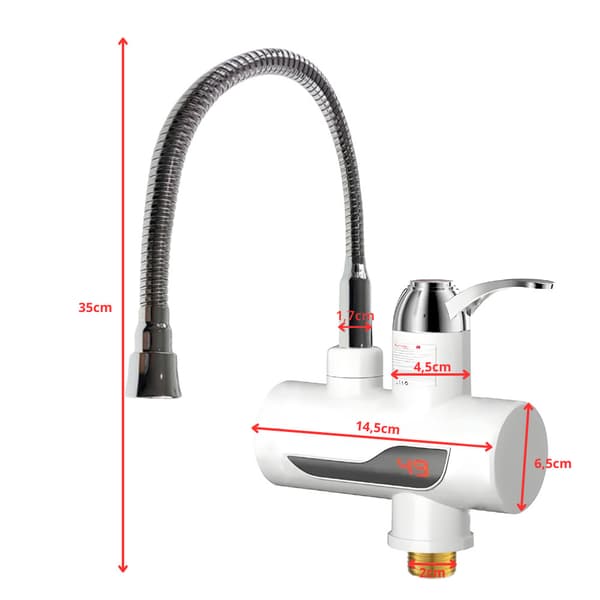 Vandvarmer 3000W LCD IPX4 149PR23