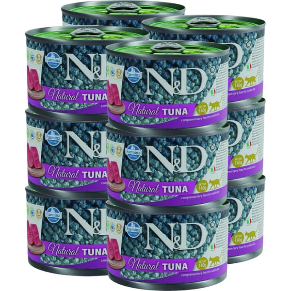 Farmina N&D CAT NATURAL Tonfisk våtfoder för katter 12x140g