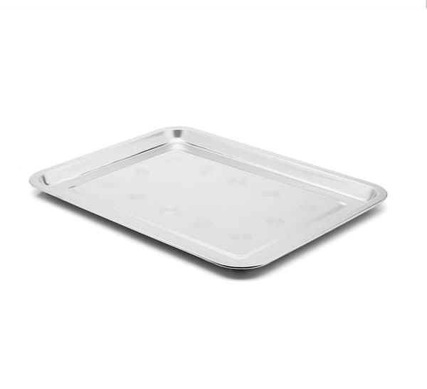 Tadar rektangulær bakke i rustfrit stål 40 x 30 cm