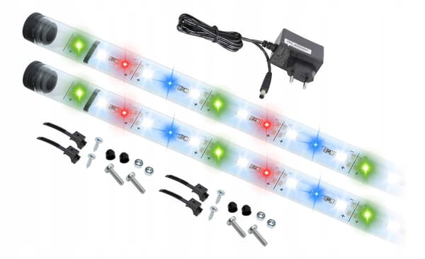 Akvarieovertræk 40x25 sort + FULL SPECTRUM LED-belysning ZBCBNB