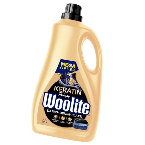 WOOLITE Keratin Therapy Sort vaskemiddel 60 vaske 3,6 l