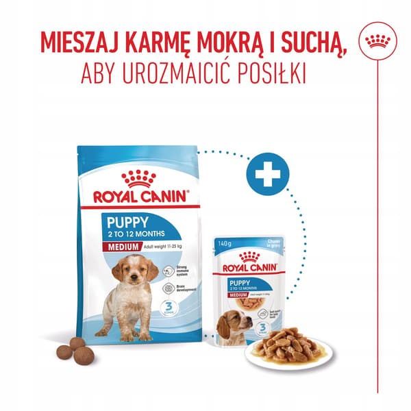 Royal Canin Medium Junior torrfoder för hundar 4 kg