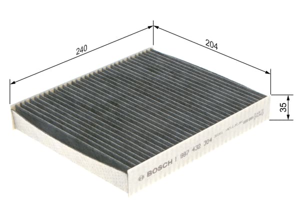 Kupéfilter 1987432304 Bosch
