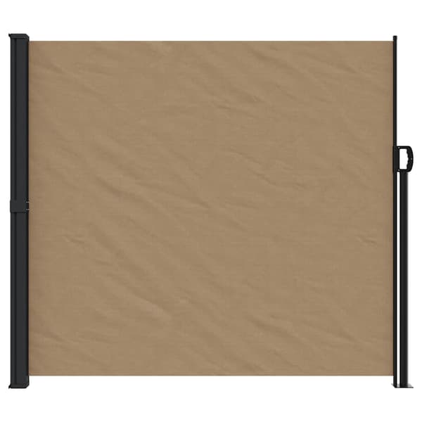 vidaXL Utfällbar sidomarkis, taupe, 180x600 cm