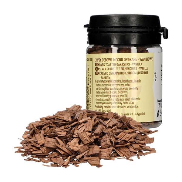 Vanilje-egeflager, kraftigt ristede, 20 g