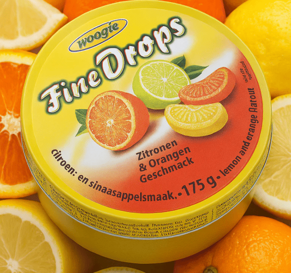 Woogie citron-orange slik på dåse 175 g